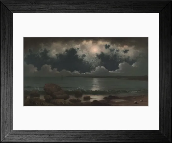 Framed Print : Point Judith, Rhode Island, 1867-1868. Creator: Martin Johnson Heade (American, 1819-1904) Framed Print : Point Judith, Rhode Island, 1867-1868. Creator: Martin Johnson Heade (American, 1819-1904)