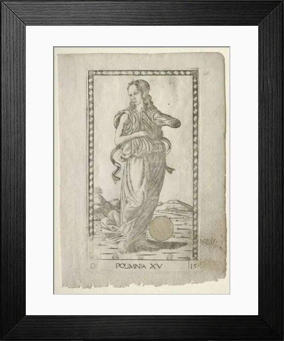 Framed Print : Polyhymnia (heroic hymns) (from the Tarocchi series D Framed Print : Polyhymnia (heroic hymns) (from the Tarocchi series D