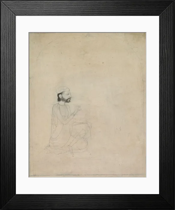 Framed Print : Portrait of a Seated Man, c. 1830-1850. Creator: Unknown Framed Print : Portrait of a Seated Man, c. 1830-1850. Creator: Unknown