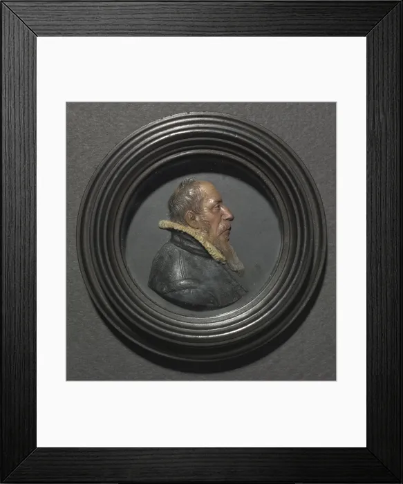 Framed Print : Portrait of a Man in Black, mid 1600s. Creator: Unknown Framed Print : Portrait of a Man in Black, mid 1600s. Creator: Unknown