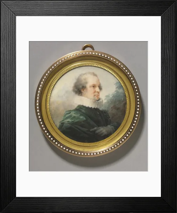 Framed Print : Portrait of a Man with a White Ruff, c. 1790. Creator: Heinrich Friedrich Füger (German Framed Print : Portrait of a Man with a White Ruff, c. 1790. Creator: Heinrich Friedrich Füger (German