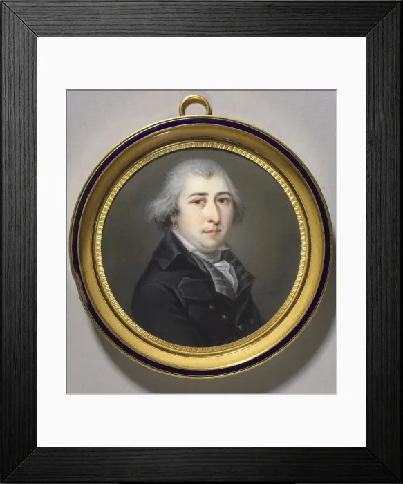 Framed Print : Portrait of a Man with an Earring, c. 1800. Creator: Anonymous Graff (1800) Framed Print : Portrait of a Man with an Earring, c. 1800. Creator: Anonymous Graff (1800)