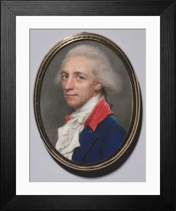 Framed Print : Portrait of a Man, 1786. Creator: John I Smart (British, 1741-1811) Framed Print : Portrait of a Man, 1786. Creator: John I Smart (British, 1741-1811)