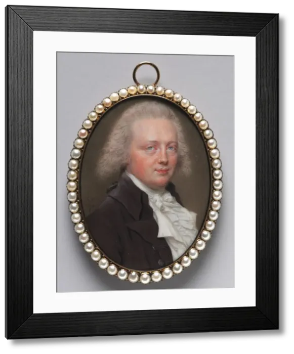 Framed Print : Portrait of a Man, 1789. Creator: John I Smart (British, 1741-1811) Framed Print : Portrait of a Man, 1789. Creator: John I Smart (British, 1741-1811)