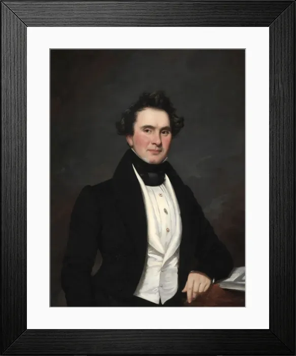 Framed Print : Portrait of a Man, 1832. Creator: Samuel Lovett Waldo (American, 1783-1861); William Jewett Framed Print : Portrait of a Man, 1832. Creator: Samuel Lovett Waldo (American, 1783-1861); William Jewett