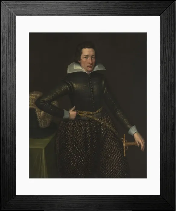 Framed Print : Portrait of a Man, c. 1610. Creator: Unknown Framed Print : Portrait of a Man, c. 1610. Creator: Unknown