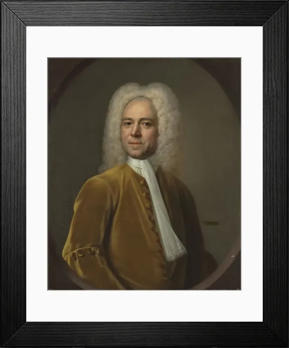 Framed Print : Portrait of a Man, c. 1730. Creator: Unknown Framed Print : Portrait of a Man, c. 1730. Creator: Unknown