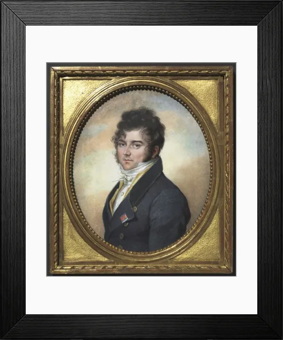 Framed Print : Portrait of a Man, c. 1810. Creator: Jean-Urbain Guerin (French, 1760-1836) Framed Print : Portrait of a Man, c. 1810. Creator: Jean-Urbain Guerin (French, 1760-1836)