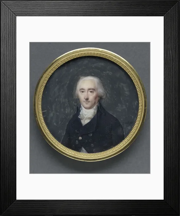 Framed Print : Portrait of a Man, early 1790s. Creator: Jean-Baptiste Isabey (French, 1767-1855) Framed Print : Portrait of a Man, early 1790s. Creator: Jean-Baptiste Isabey (French, 1767-1855)