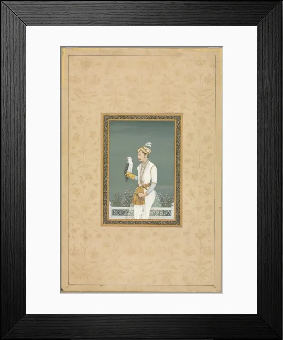 Framed Print : Portrait of a Prince with a Hawk, 1700s. Creator: Unknown Framed Print : Portrait of a Prince with a Hawk, 1700s. Creator: Unknown