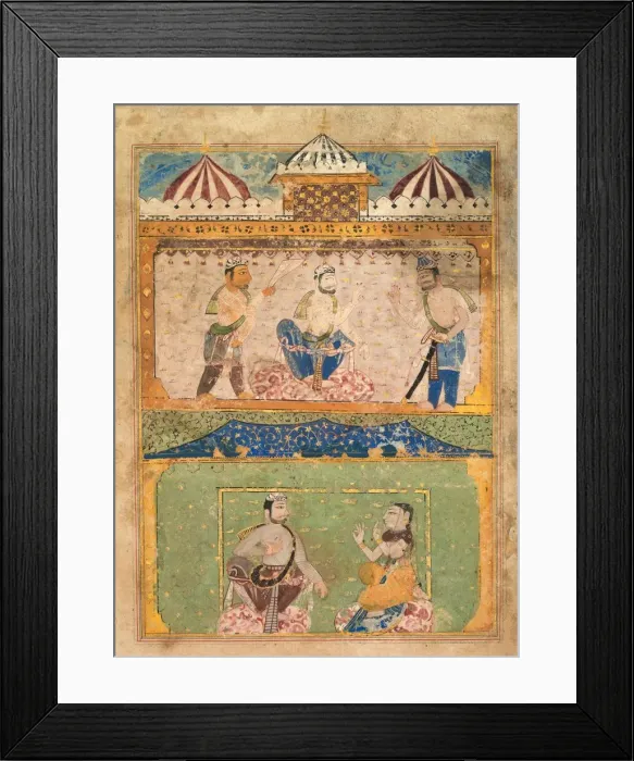 Framed Print : Page from the Prince of Wales Museum Chandayana, c. 1525-40. Creator: Unknown Framed Print : Page from the Prince of Wales Museum Chandayana, c. 1525-40. Creator: Unknown