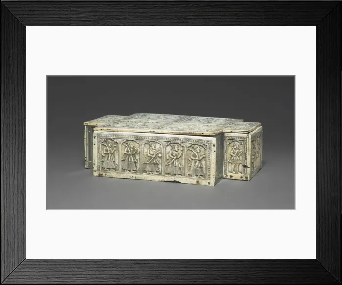 Framed Print : Panels from a Box, c. 1700. Creator: Unknown Framed Print : Panels from a Box, c. 1700. Creator: Unknown