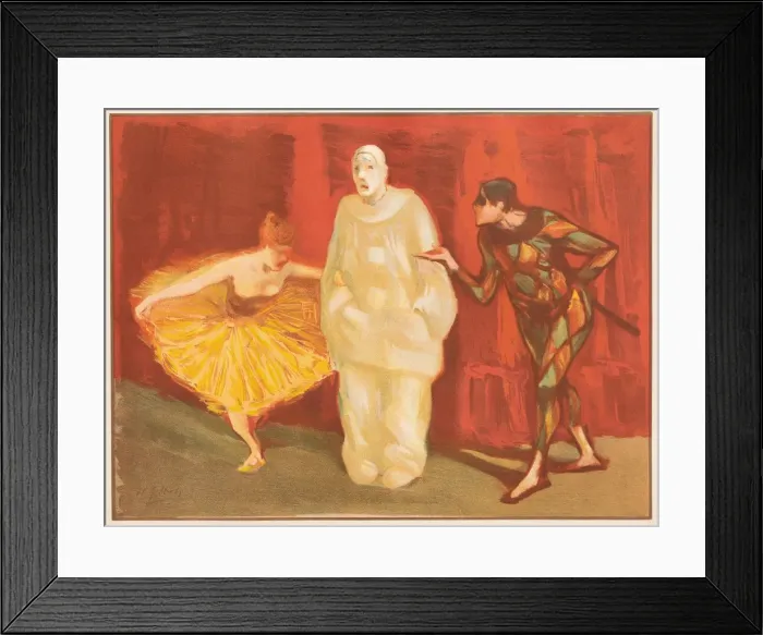 Framed Print : Pantomime, 1899. Creator: Henri Gabriel Ibels (French, 1867-1936); Imprimerie Champenois Framed Print : Pantomime, 1899. Creator: Henri Gabriel Ibels (French, 1867-1936); Imprimerie Champenois