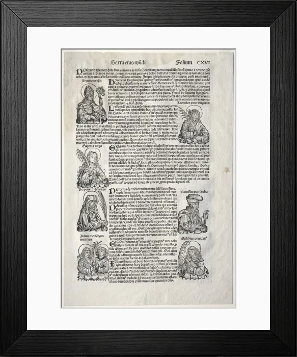 Framed Print : Nuremberg Chronicle, 1493. Creator: Michael Wolgemut (German, 1434-1519) Framed Print : Nuremberg Chronicle, 1493. Creator: Michael Wolgemut (German, 1434-1519)