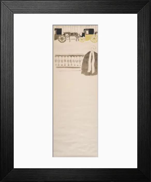 Framed Print : Nursemaids Promenade, Frieze of Carriages, 1895. Creator: Pierre Bonnard (French Framed Print : Nursemaids Promenade, Frieze of Carriages, 1895. Creator: Pierre Bonnard (French