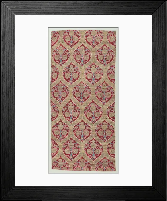 Framed Print : Ogival lattice with horizontal design, 1600-1650. Creator: Unknown Framed Print : Ogival lattice with horizontal design, 1600-1650. Creator: Unknown
