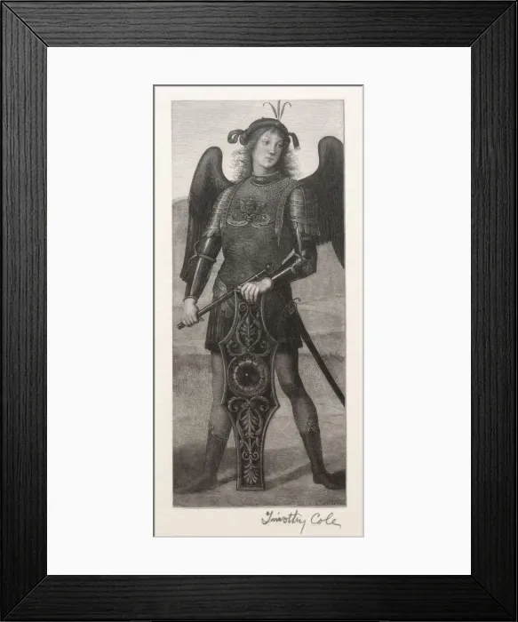 Framed Print : Old Italian Masters: St. Michael, 1888-1892. Creator: Timothy Cole (American, 1852-1931) Framed Print : Old Italian Masters: St. Michael, 1888-1892. Creator: Timothy Cole (American, 1852-1931)