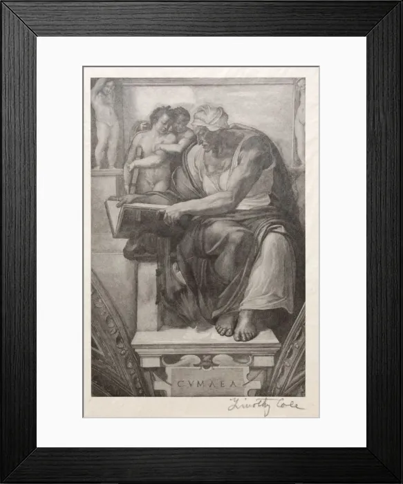 Framed Print : Old Italian Masters: The Cumaean Sibyl, 1888-1892. Creator: Timothy Cole (American, 1852-1931) Framed Print : Old Italian Masters: The Cumaean Sibyl, 1888-1892. Creator: Timothy Cole (American, 1852-1931)