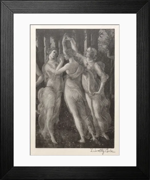 Framed Print : Old Italian Masters: The Three Graces, 1888-1892. Creator: Timothy Cole (American, 1852-1931) Framed Print : Old Italian Masters: The Three Graces, 1888-1892. Creator: Timothy Cole (American, 1852-1931)