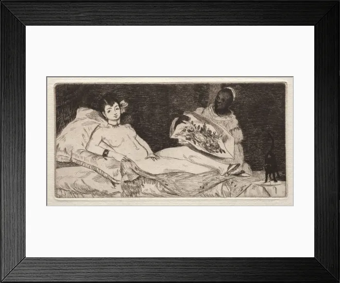 Framed Print : Olympia, 1867. Creator: Edouard Manet (French, 1832-1883) Framed Print : Olympia, 1867. Creator: Edouard Manet (French, 1832-1883)