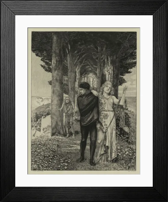 Framed Print : On Death Part Two, Opus XIII Print 4: Genius (Artist), 1903. Creator: Max Klinger (German Framed Print : On Death Part Two, Opus XIII Print 4: Genius (Artist), 1903. Creator: Max Klinger (German
