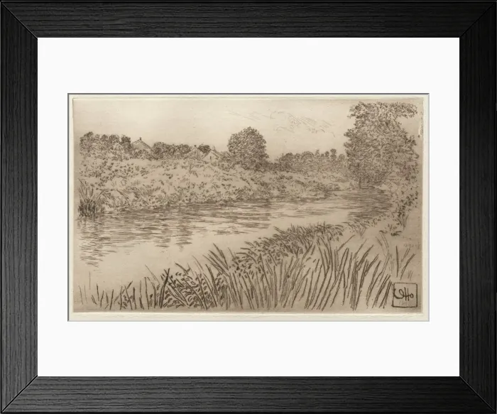 Framed Print : On the Bronx, 1906. Creator: Otto H. Bacher (American, 1856-1909)