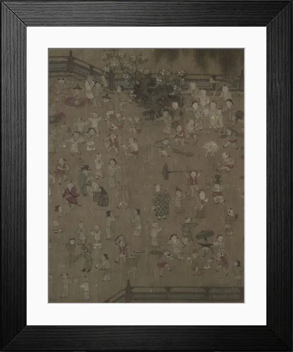 Framed Print : One Hundred Children at Play, 1100s-1200s. Creator: Su Hanchen (Chinese, active c Framed Print : One Hundred Children at Play, 1100s-1200s. Creator: Su Hanchen (Chinese, active c