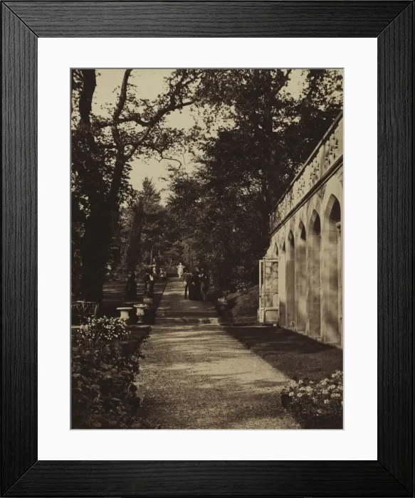 Framed Print : Orangery and Flower Garden at Singleton, Glamorganshire, 1854. Creator: W. Graham Vivian (British Framed Print : Orangery and Flower Garden at Singleton, Glamorganshire, 1854. Creator: W. Graham Vivian (British