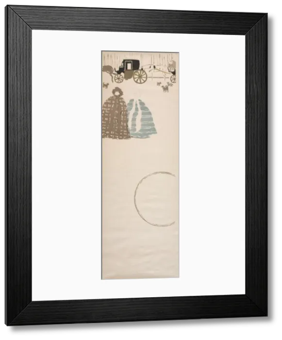Framed Print : Nursemaids Promenade, Frieze of Carriages, 1895. Creator: Pierre Bonnard (French Framed Print : Nursemaids Promenade, Frieze of Carriages, 1895. Creator: Pierre Bonnard (French