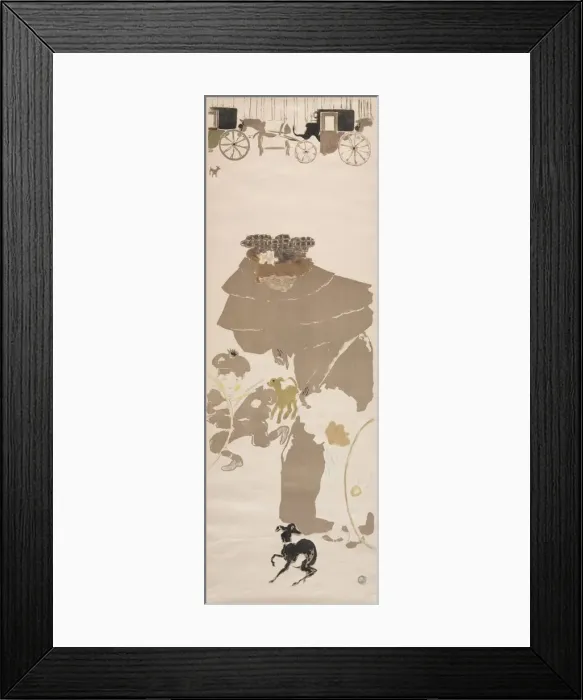 Framed Print : Nursemaids Promenade, Frieze of Carriages, 1895. Creator: Pierre Bonnard (French Framed Print : Nursemaids Promenade, Frieze of Carriages, 1895. Creator: Pierre Bonnard (French