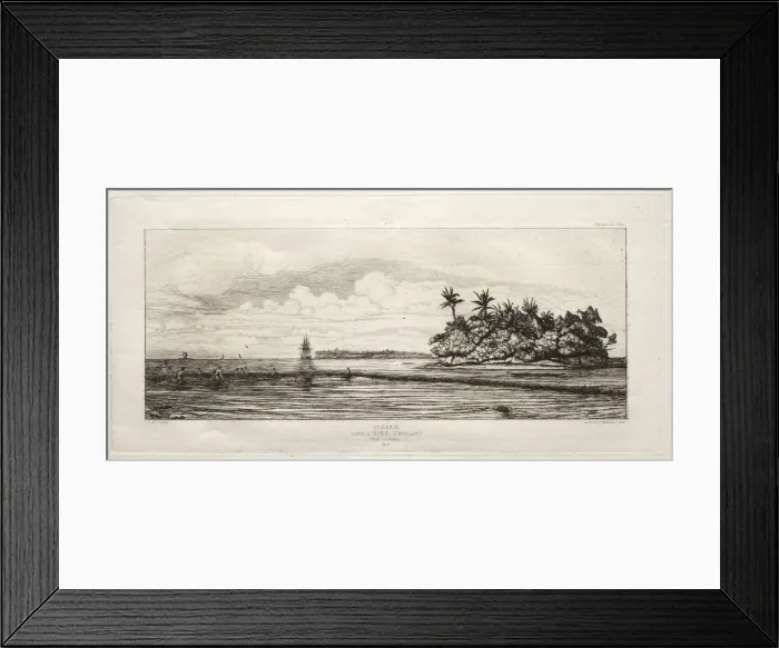 Framed Print : Oceanie, 1845. Creator: Charles Meryon (French, 1821-1868) Framed Print : Oceanie, 1845. Creator: Charles Meryon (French, 1821-1868)
