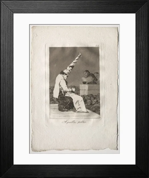 Framed Print : Ochenta Caprichos: Aquellos Polbos, 1793-1798. Creator: Francisco de Goya (Spanish, 1746-1828) Framed Print : Ochenta Caprichos: Aquellos Polbos, 1793-1798. Creator: Francisco de Goya (Spanish, 1746-1828)