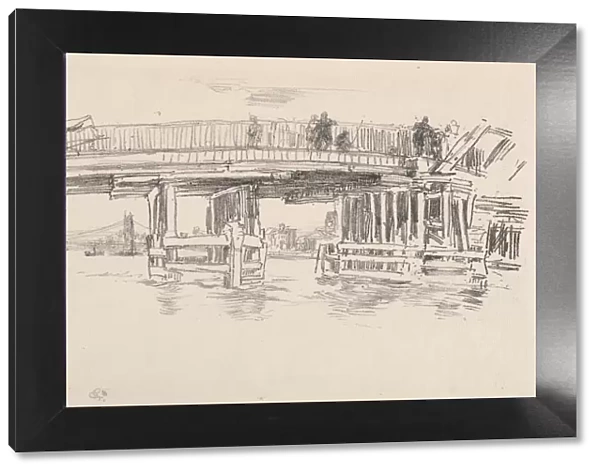 Old Battersea Bridge, 1879. Creator: James McNeill Whistler (American, 1834-1903)