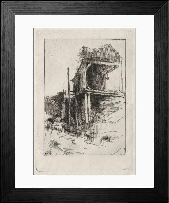 Framed Print : Old Mill, Branchville, Connecticut. Creator: John Henry Twachtman (American, 1853-1902)