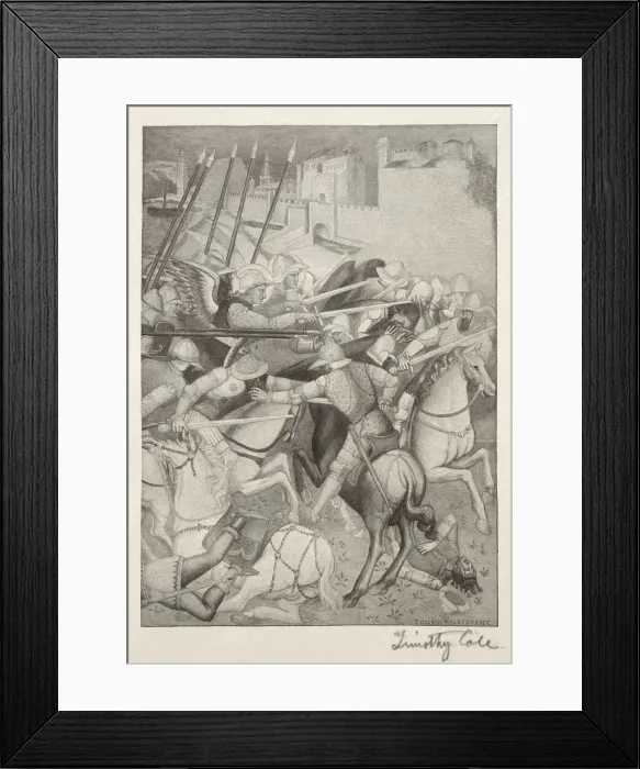 Framed Print : Old Italian Masters: Battle of St. Ephesus against the Pagans of Sardinia, 1888-1892 Framed Print : Old Italian Masters: Battle of St. Ephesus against the Pagans of Sardinia, 1888-1892