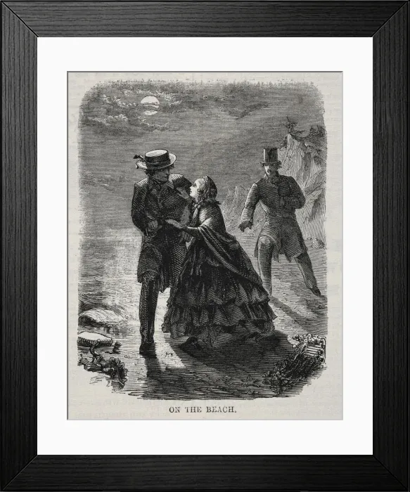 Framed Print : On the Beach, 1860. Creator: Winslow Homer (American, 1836-1910) Framed Print : On the Beach, 1860. Creator: Winslow Homer (American, 1836-1910)