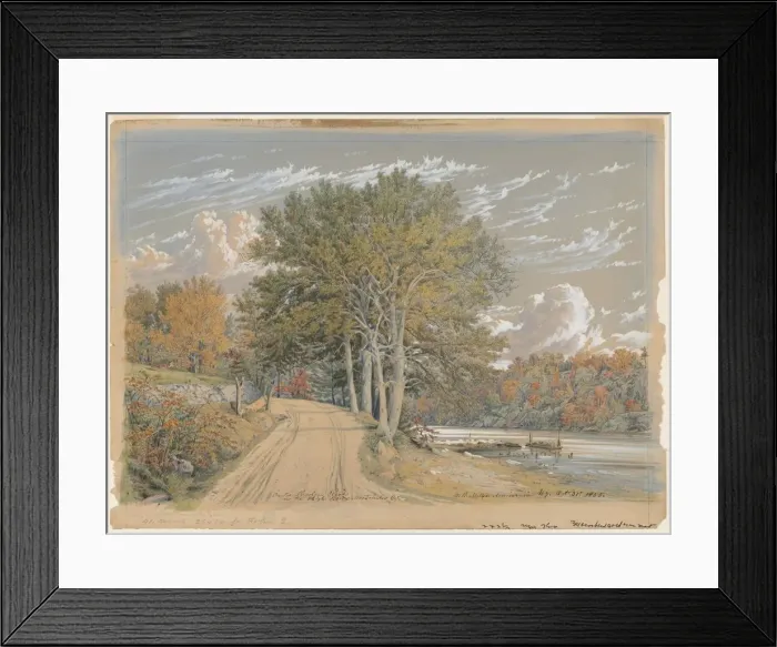 Framed Print : On the Harlem River, 1855. Creator: William Rickarby Miller (American, 1818-1893) Framed Print : On the Harlem River, 1855. Creator: William Rickarby Miller (American, 1818-1893)