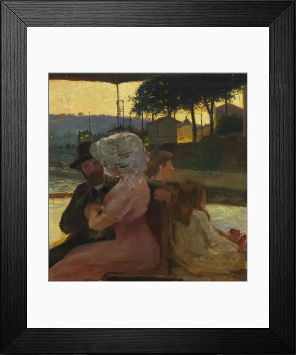 Framed Print : On the River, c. 1900. Creator: Henri-Edmond Cross (French, 1856-1910), attributed to Framed Print : On the River, c. 1900. Creator: Henri-Edmond Cross (French, 1856-1910), attributed to