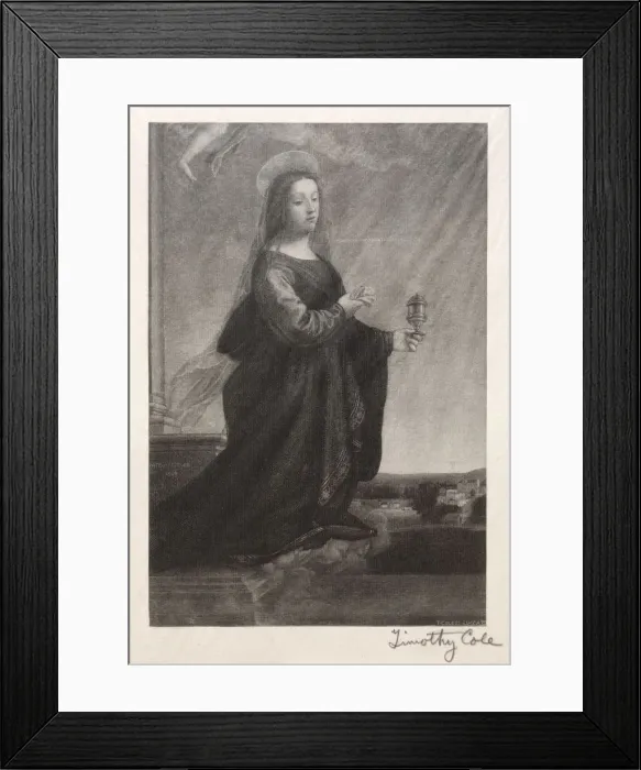 Framed Print : Old Italian Masters: Mary Magdalen, 1889. Creator: Timothy Cole (American, 1852-1931) Framed Print : Old Italian Masters: Mary Magdalen, 1889. Creator: Timothy Cole (American, 1852-1931)