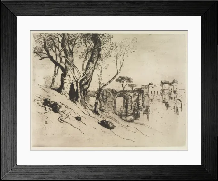 Framed Print : Olive Trees of the Riviera, c. 1875. Creator: Samuel Colman (American, 1832-1920) Framed Print : Olive Trees of the Riviera, c. 1875. Creator: Samuel Colman (American, 1832-1920)
