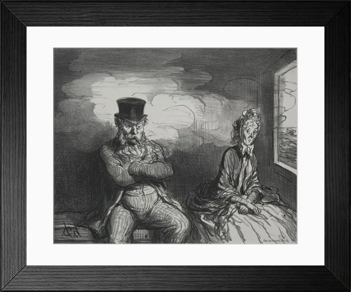 Framed Print : On the Train: A Pleasant Companion, 1862 Framed Print : On the Train: A Pleasant Companion, 1862