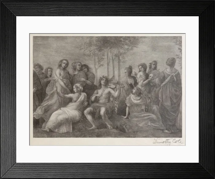 Framed Print : Old Italian Masters: Parnassus, 1888-1892. Creator: Timothy Cole (American, 1852-1931) Framed Print : Old Italian Masters: Parnassus, 1888-1892. Creator: Timothy Cole (American, 1852-1931)