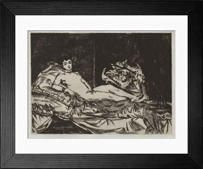Framed Print : Olympia. Creator: Edouard Manet (French, 1832-1883) Framed Print : Olympia. Creator: Edouard Manet (French, 1832-1883)