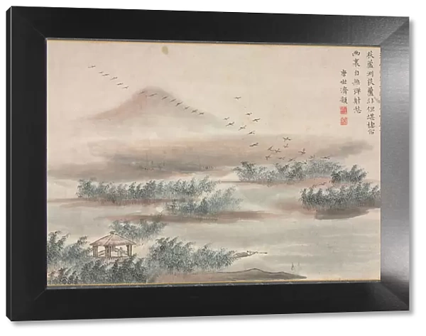 One of Eight Views of Xiao and Xiang Rivers, 1788. Creator: Tani Bunch? (Japanese, 1763-1841)