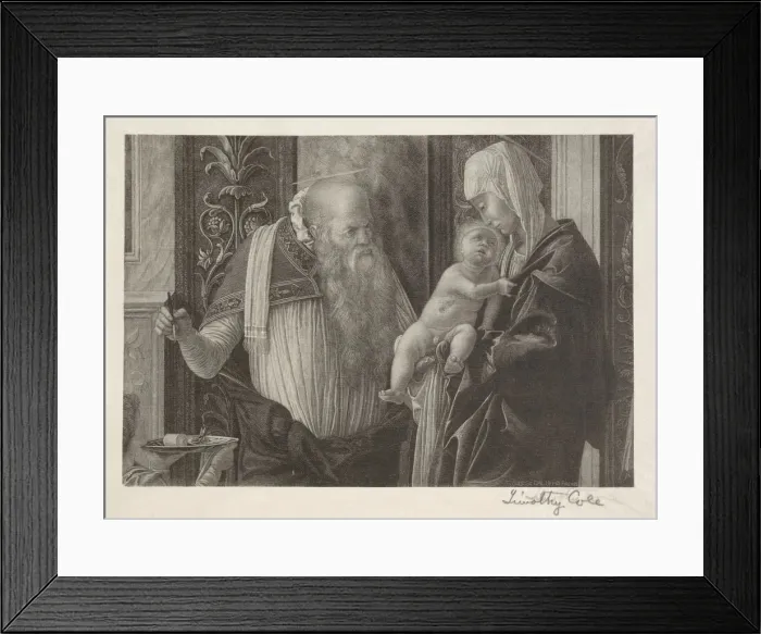 Framed Print : Old Italian Masters: The Circumcision, 1888-1892. Creator: Timothy Cole (American, 1852-1931) Framed Print : Old Italian Masters: The Circumcision, 1888-1892. Creator: Timothy Cole (American, 1852-1931)
