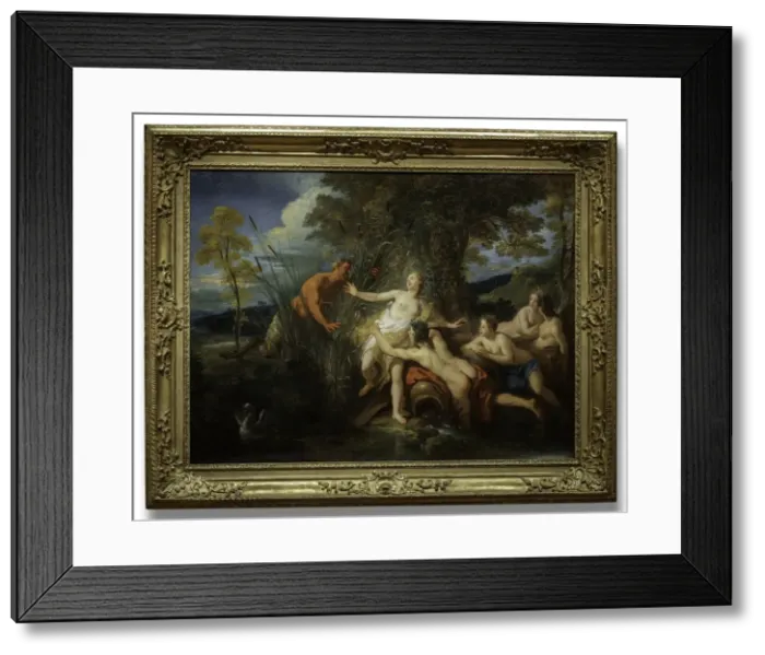 Framed Print : Pan and Syrinx, 1720. Creator: Jean Francois de Troy (French, 1679-1752) Framed Print : Pan and Syrinx, 1720. Creator: Jean Francois de Troy (French, 1679-1752)