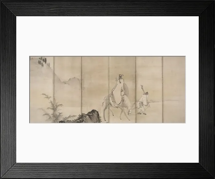 Framed Print : Pan Lang (Han Ro), early 1600s. Creator: Unkoku T?gan (Japanese, 1547-1618) Framed Print : Pan Lang (Han Ro), early 1600s. Creator: Unkoku T?gan (Japanese, 1547-1618)