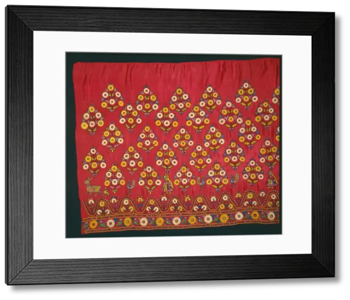 Framed Print : Panel for a Skirt (Ghagra), late 1800s or early 1900s. Creator: Unknown Framed Print : Panel for a Skirt (Ghagra), late 1800s or early 1900s. Creator: Unknown