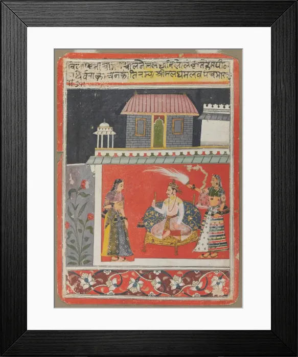 Framed Print : Pancham Raga, c. 1660-1680. Creator: Unknown Framed Print : Pancham Raga, c. 1660-1680. Creator: Unknown