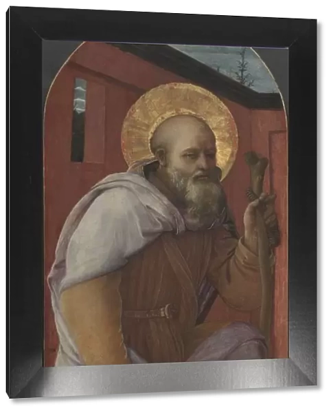 Panel from a Triptych: St. Anthony Abbot, 1458. Creator: Filippo Lippi (Italian, c
